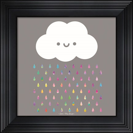 Framed Happy Rain Print