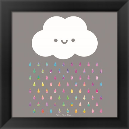 Framed Happy Rain Print