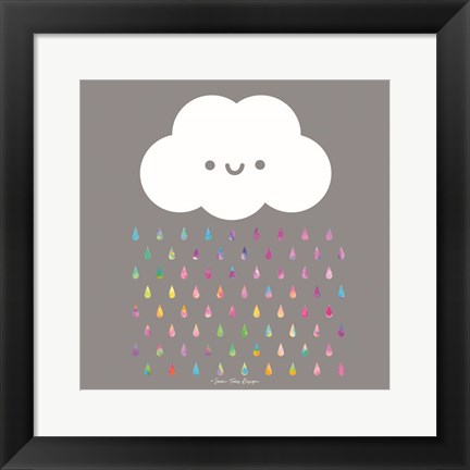 Framed Happy Rain Print