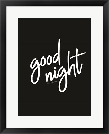 Framed Good Night Print