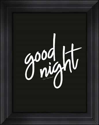 Framed Good Night Print