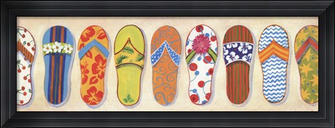 Framed Flip Flops Print
