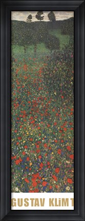 Framed Field of Poppies Print