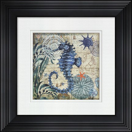 Framed Monterey Bay Seahorse Print