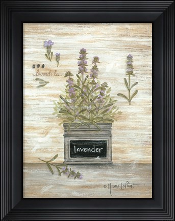 Framed Lavender Botanical Print