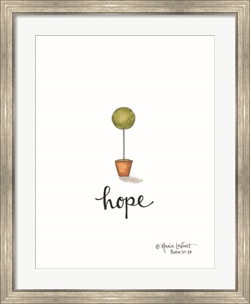 Framed Little Hope Topiary Print