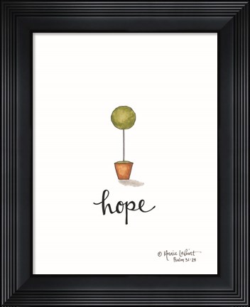 Framed Little Hope Topiary Print