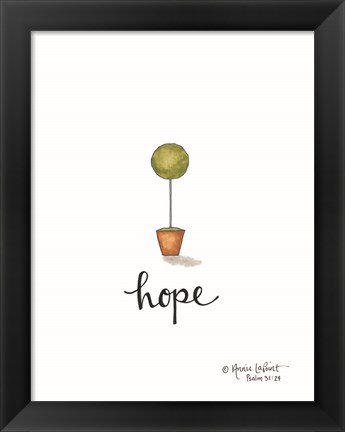 Framed Little Hope Topiary Print