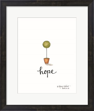 Framed Little Hope Topiary Print