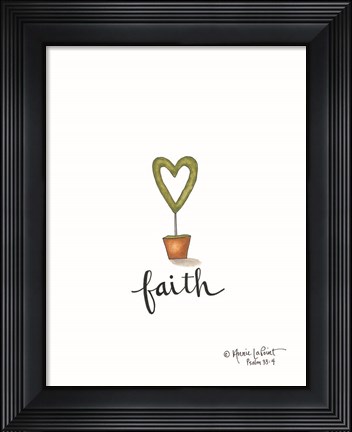 Framed Little Faith Topiary Print