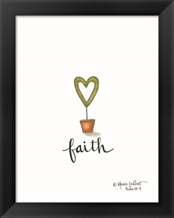 Framed Little Faith Topiary Print