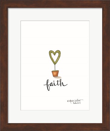 Framed Little Faith Topiary Print