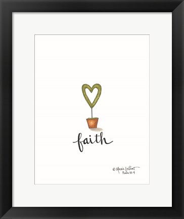 Framed Little Faith Topiary Print