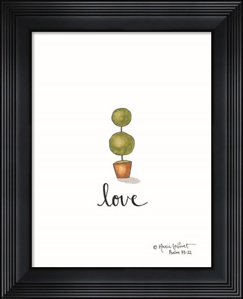 Framed Little Love Topiary Print