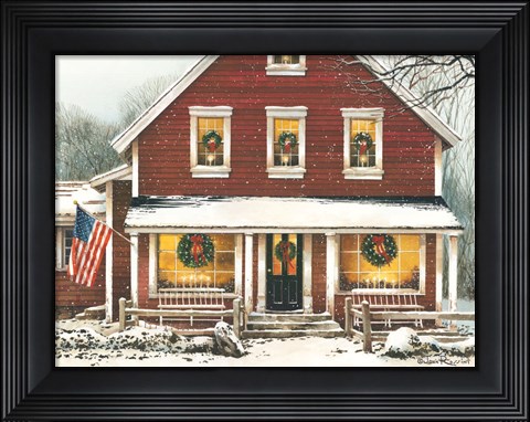 Framed Country Christmas Print