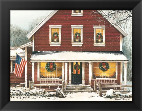 Framed Country Christmas Print