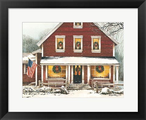 Framed Country Christmas Print