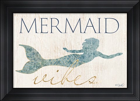 Framed Mermaid Wishes Print