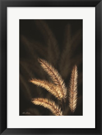 Framed Golden Grass I Print