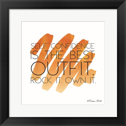 Framed Best Outfit Print