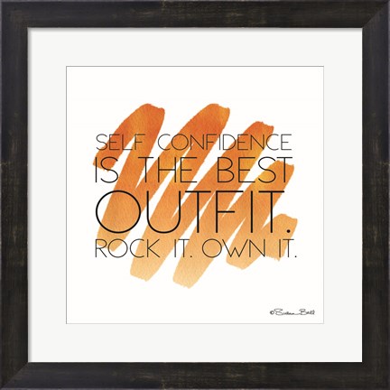 Framed Best Outfit Print