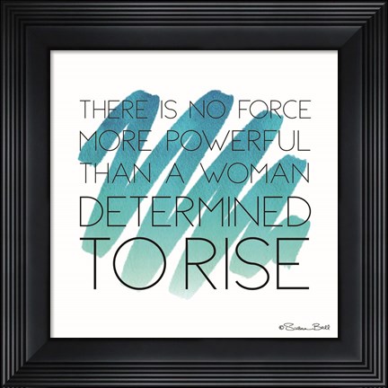 Framed Determined to Rise Print