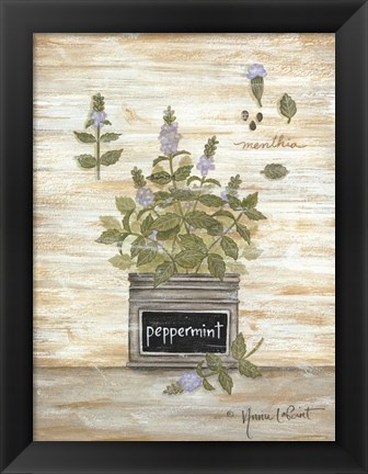 Framed Peppermint Botanical Print