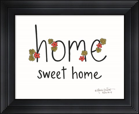 Framed Home Sweet Home Print