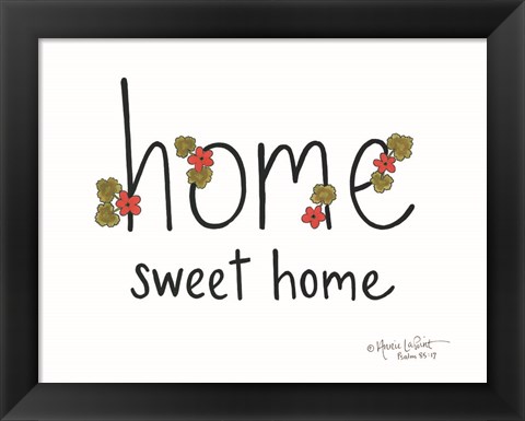 Framed Home Sweet Home Print