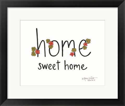 Framed Home Sweet Home Print