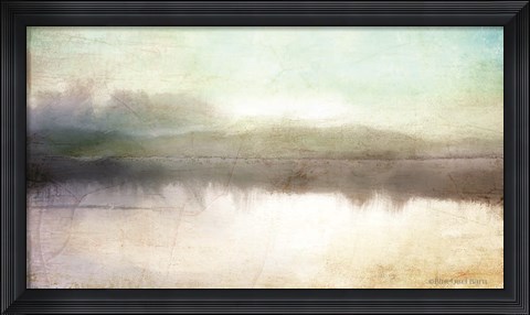Framed Soft Lake Landscape Print