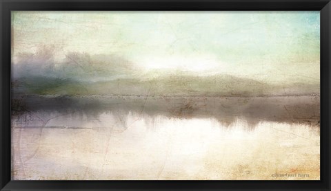 Framed Soft Lake Landscape Print