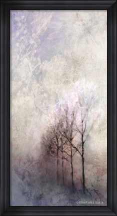 Framed First Light Winter Forest Print