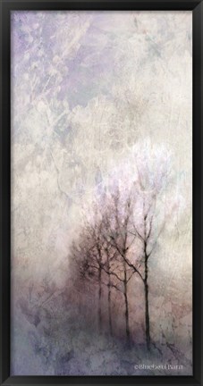Framed First Light Winter Forest Print