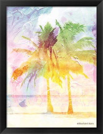 Framed Bright Summer Palm Group II Print