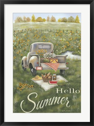 Framed Hello Summer Print