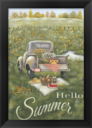 Framed Hello Summer Print