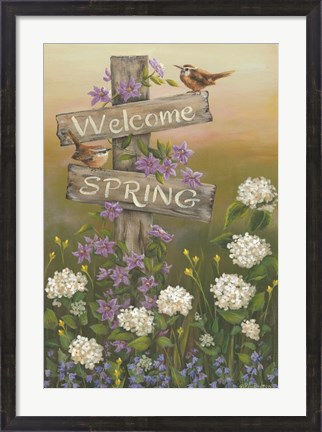 Framed Welcome Spring Print