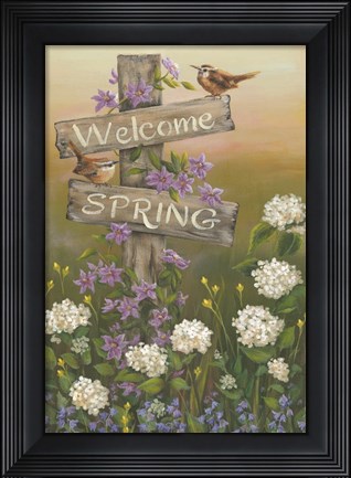 Framed Welcome Spring Print