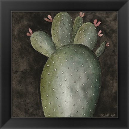 Framed Big Blooming Cactus II Print