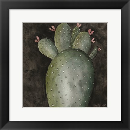 Framed Big Blooming Cactus II Print