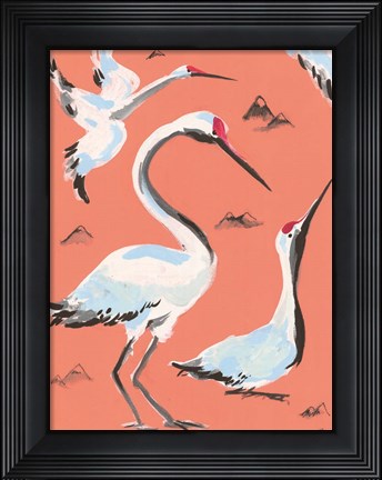 Framed Storks I Print