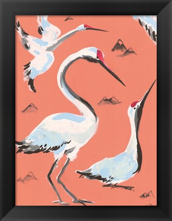 Framed Storks I Print