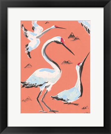 Framed Storks I Print