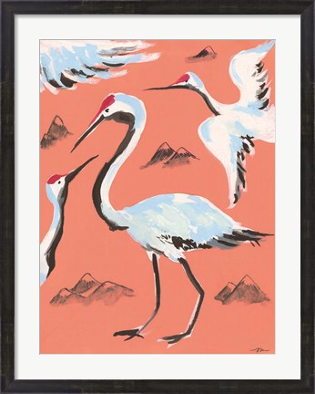 Framed Storks II Print