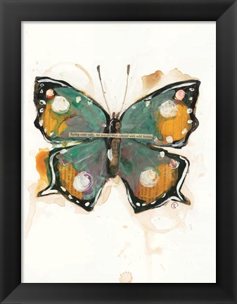 Framed Collage Butterfly Print