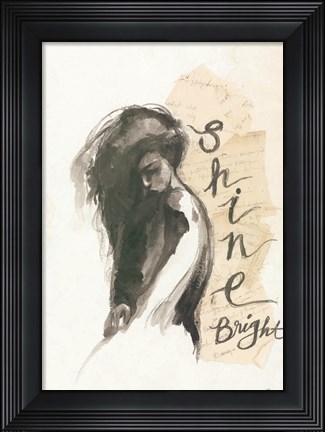 Framed Shine Bright Print