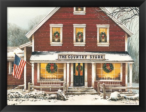 Framed Country Christmas Print