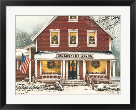 Framed Country Christmas Print