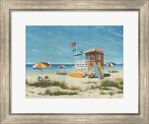 Framed Beach Colors Print
